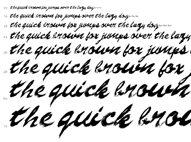 Gasoline font waterfall